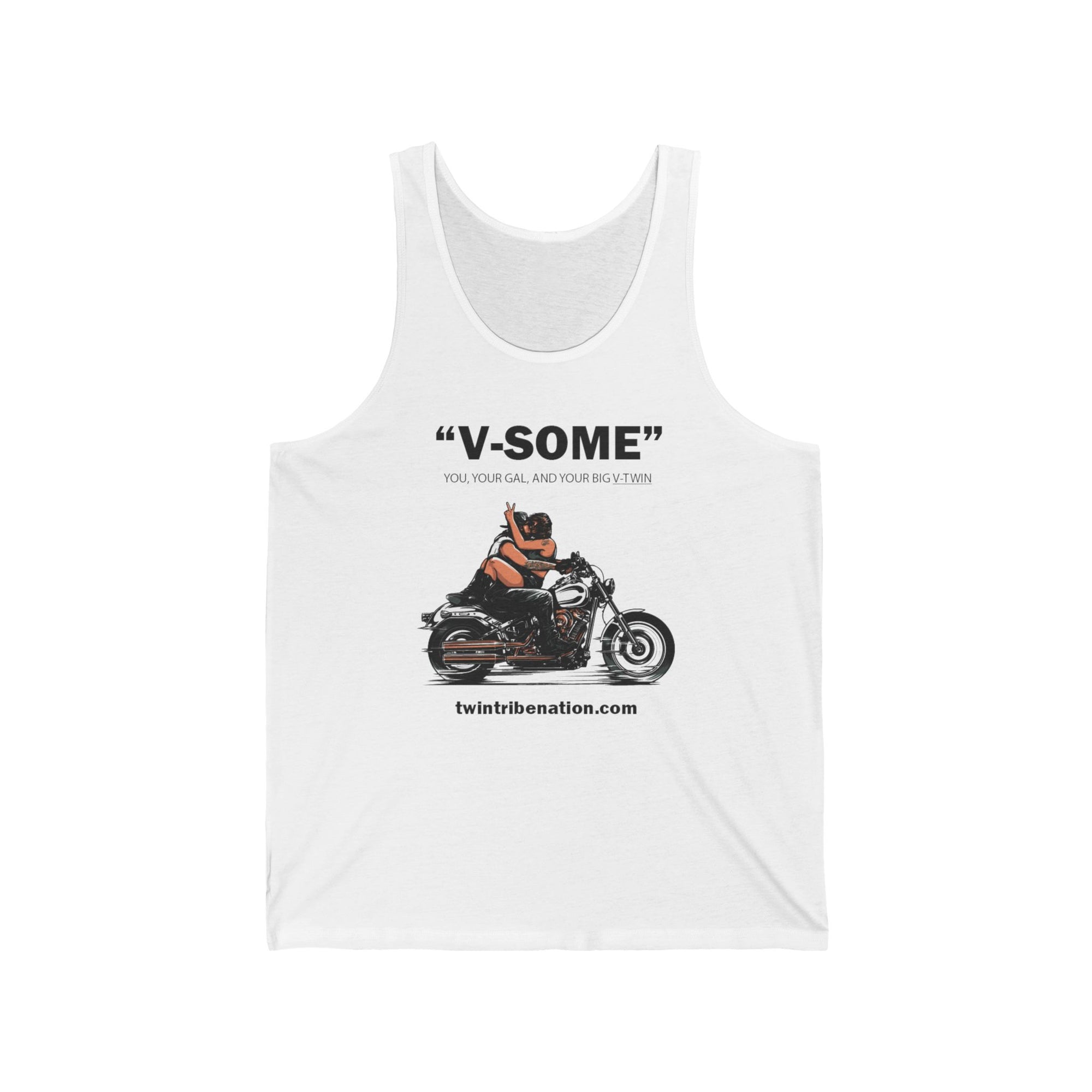 V-Some MF Men's White Tank