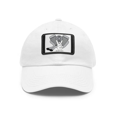 Dad Hat with Leather Patch (Rectangle)