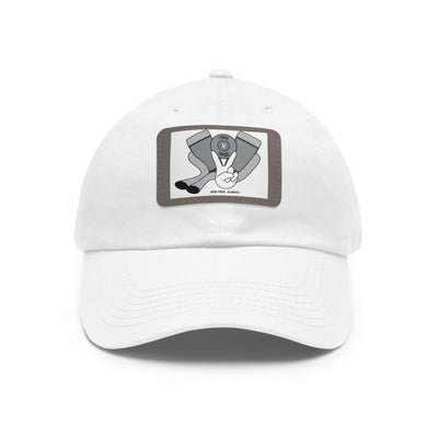 Dad Hat with Leather Patch (Rectangle)