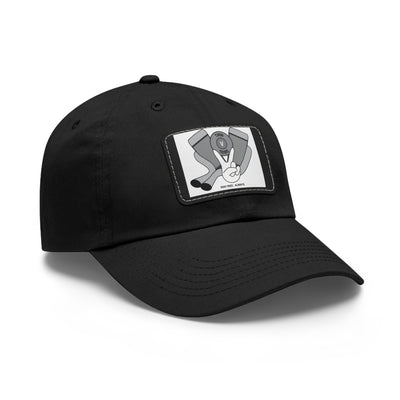 Dad Hat with Leather Patch (Rectangle)