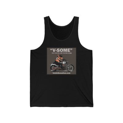 V-Some MF Men's Black Tank