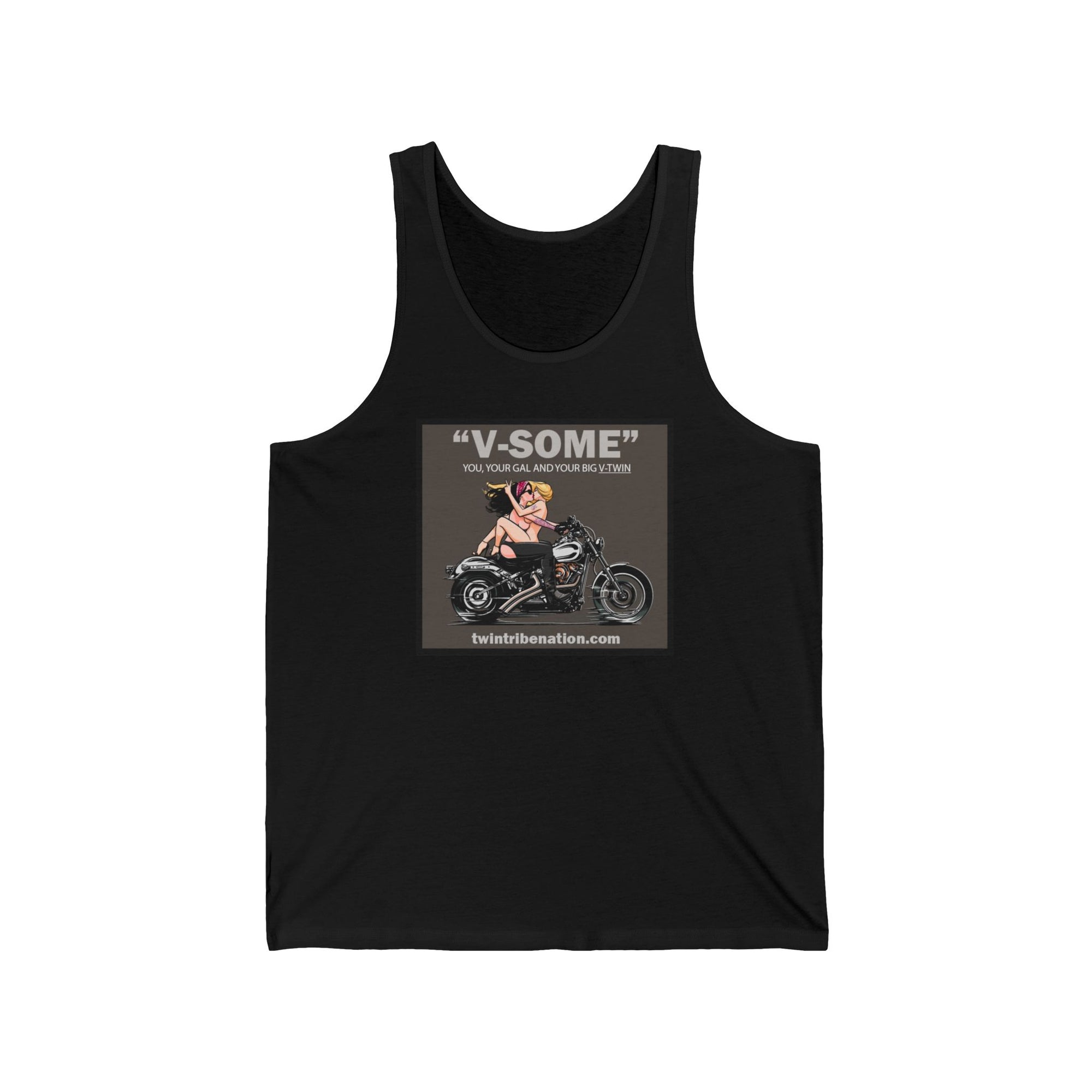 V-Some FF Men's Black Tank